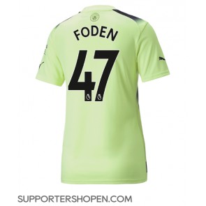 Manchester City Phil Foden #47 Tredje Matchtröja Dam 2022-23 Kortärmad